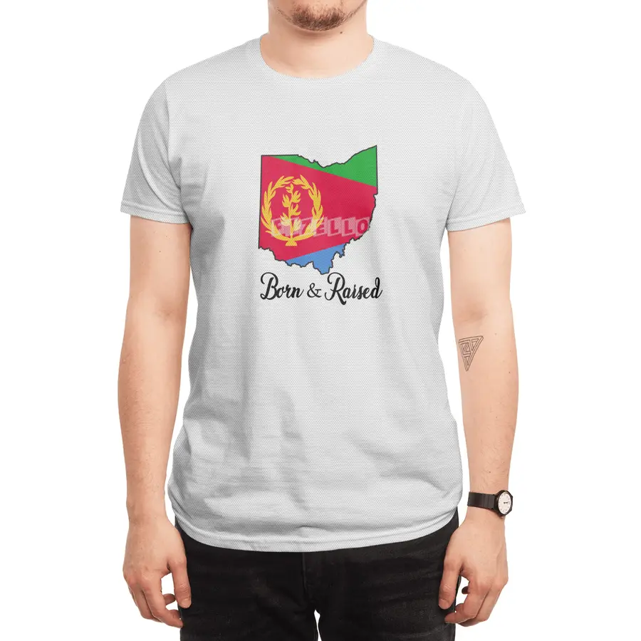 Born in Eritrea Raised in Ohio  Spor T-Shirt
