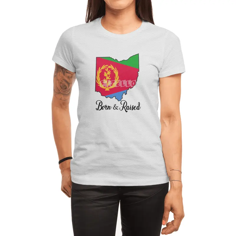 Born in Eritrea Raised in Ohio  Spor T-Shirt