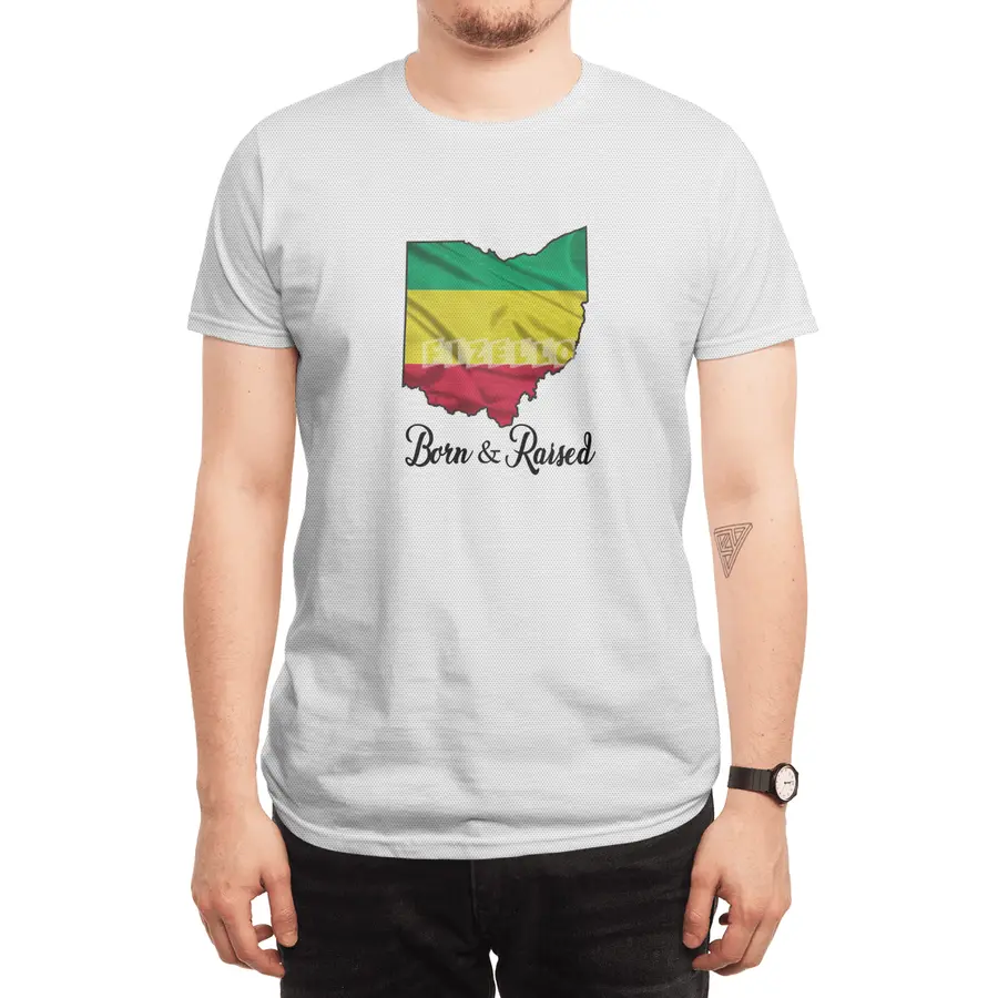 Born in Ethiopian Raised in Ohio - Without Star Spor T-Shirt