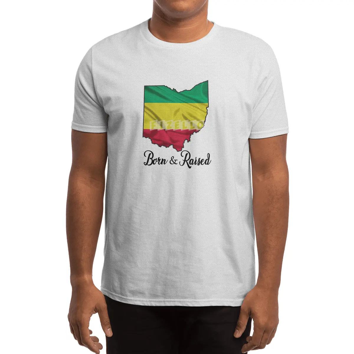 Born in Ethiopian Raised in Ohio - Without Star Spor T-Shirt