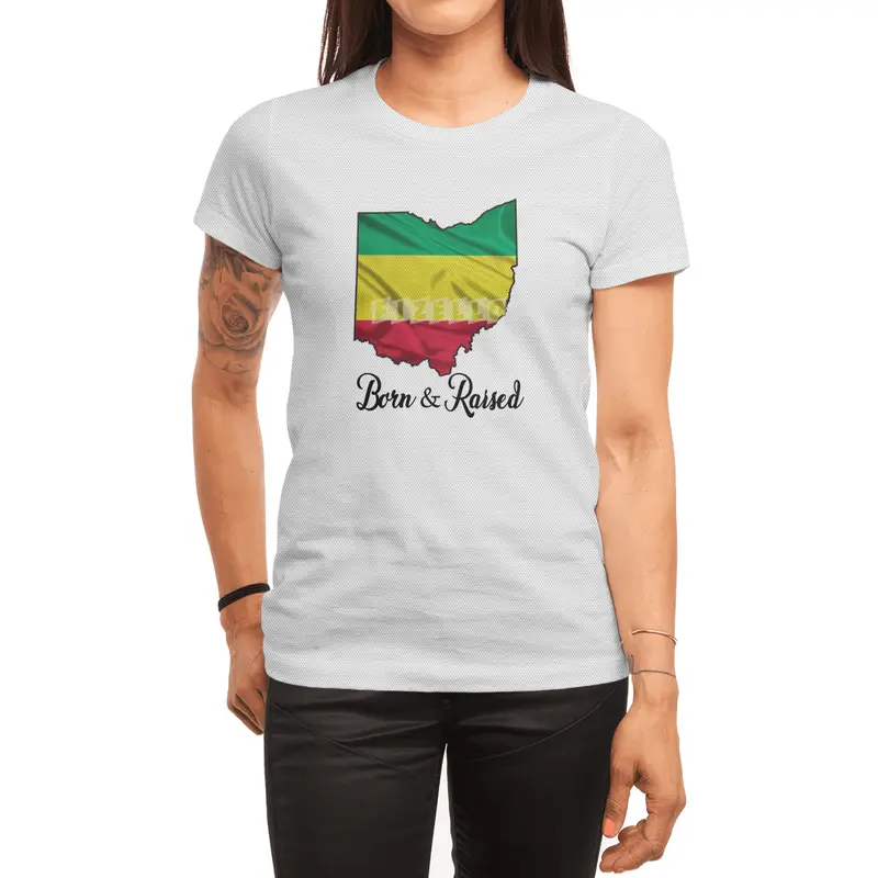 Born in Ethiopian Raised in Ohio - Without Star Spor T-Shirt