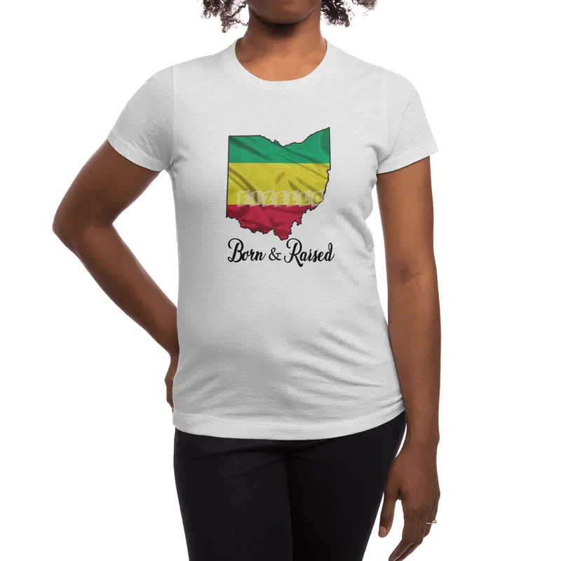 Born in Ethiopian Raised in Ohio - Without Star Spor T-Shirt