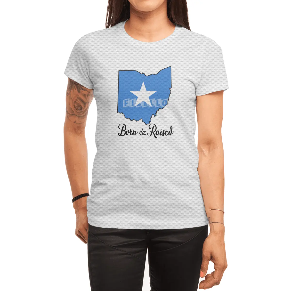 Born in Somalia Raised in Ohio Spor T-Shirt