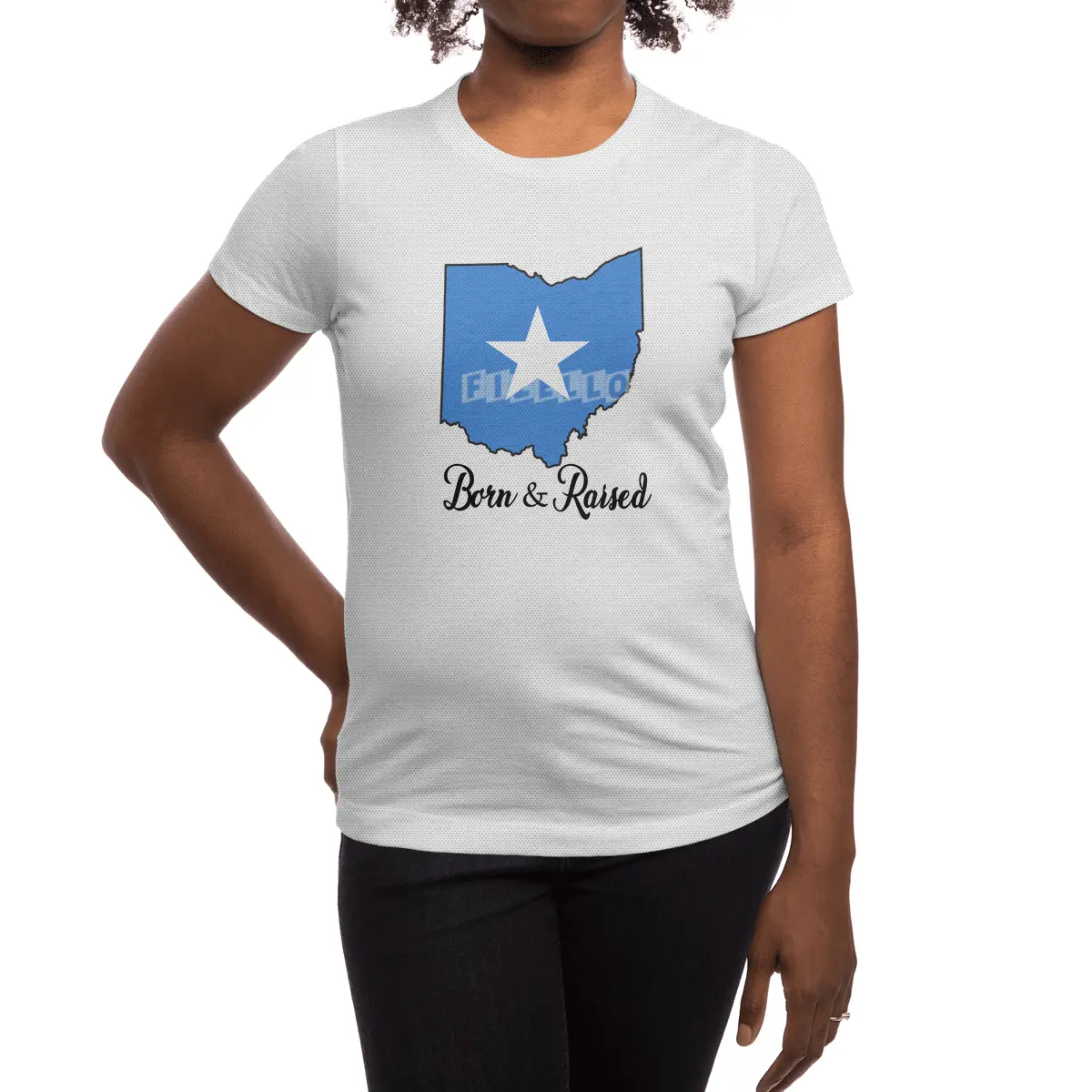 Born in Somalia Raised in Ohio Spor T-Shirt