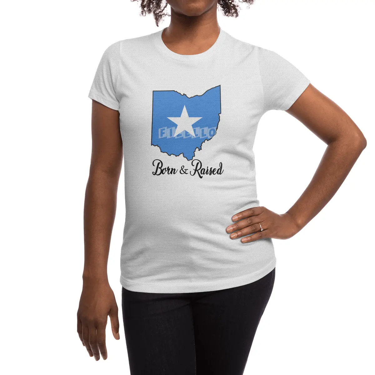 Born in Somalia Raised in Ohio Spor T-Shirt