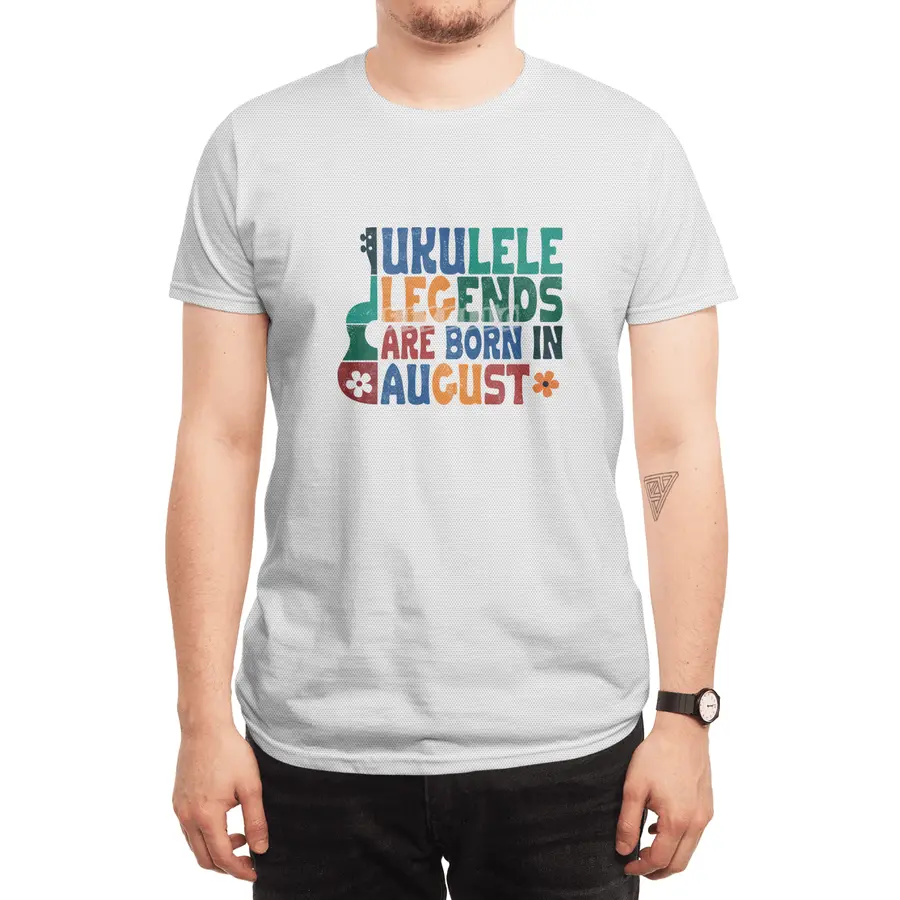 Ukulele Legends are born in August Spor T-Shirt