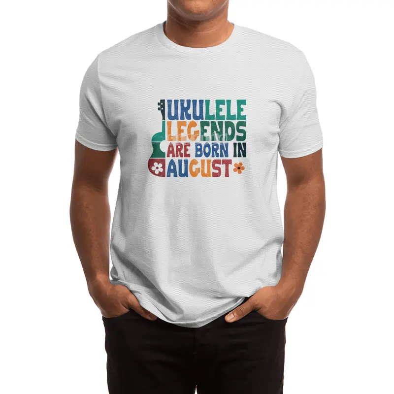 Ukulele Legends are born in August Spor T-Shirt