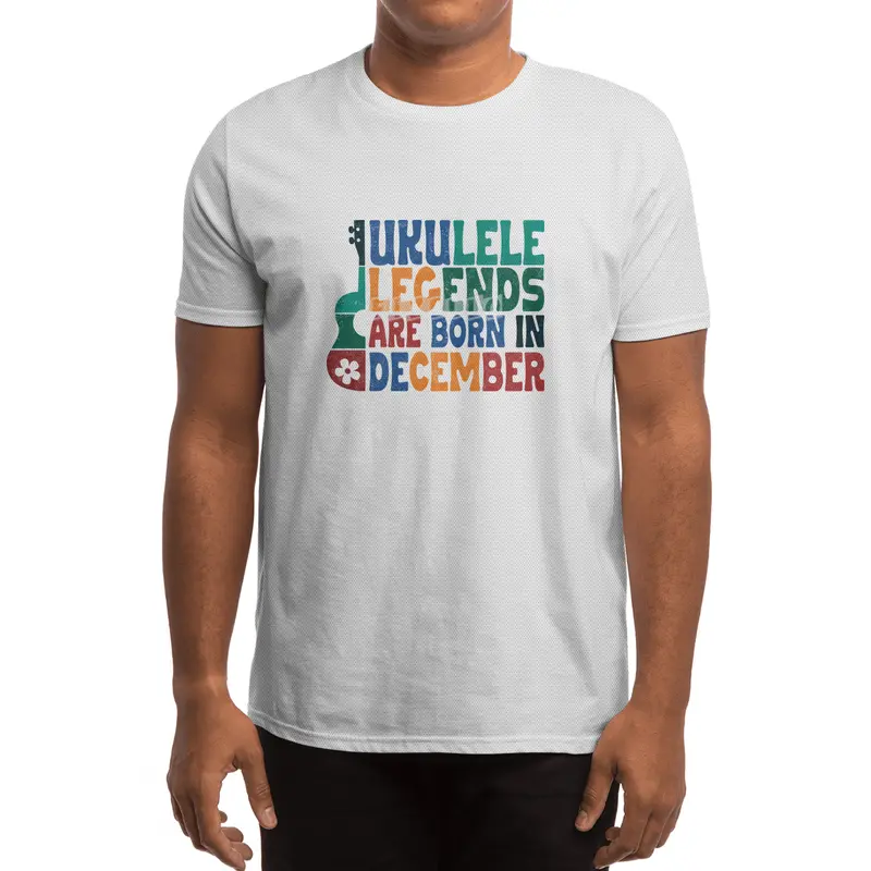 Ukulele Legends are born in December Spor T-Shirt