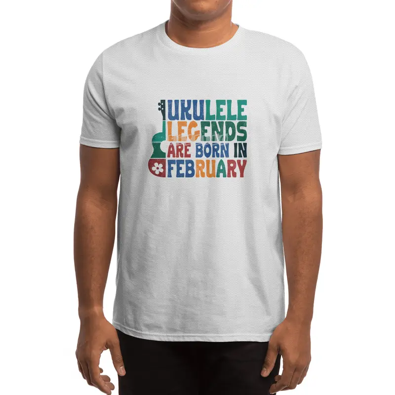 Ukulele Legends are born in February Spor T-Shirt