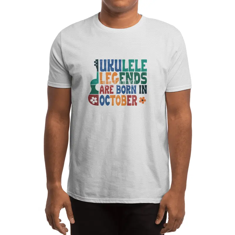 Ukulele Legends are born in October Spor T-Shirt