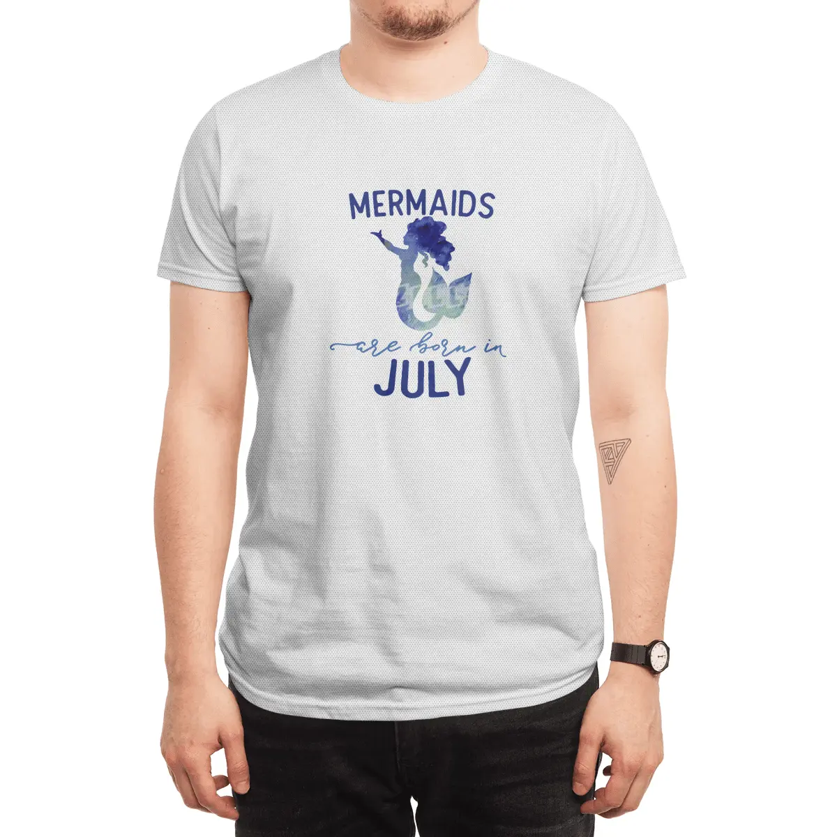 Mermaids are born in July Spor T-Shirt