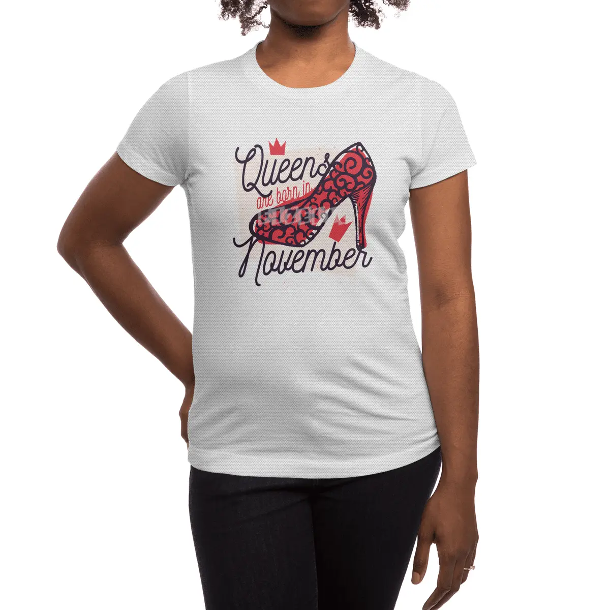 Queens are Born in November Birthday Spor T-Shirt