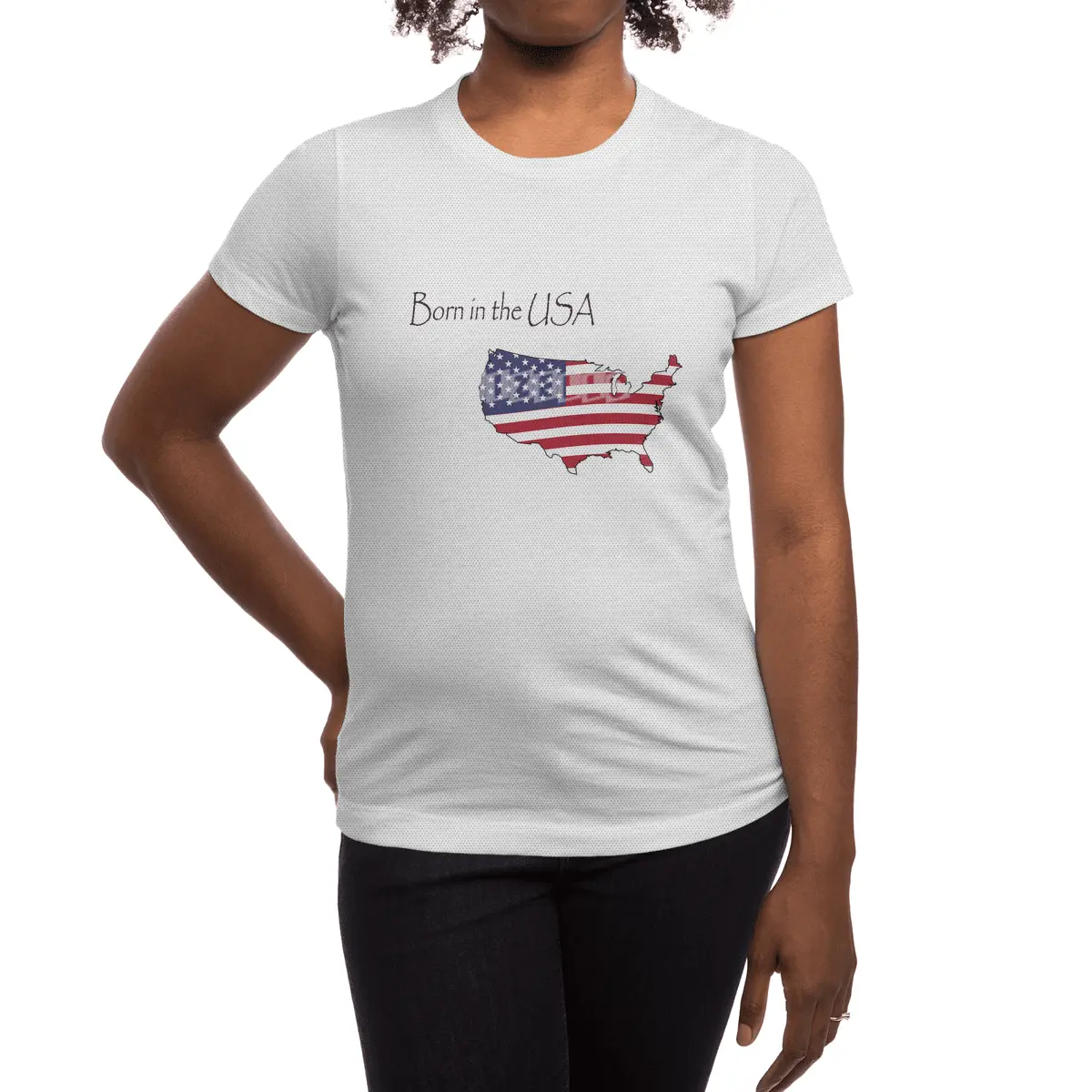 Born in the USA Spor T-Shirt