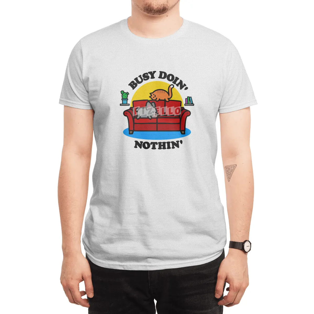 Busy Doin' Nothin' Spor T-Shirt