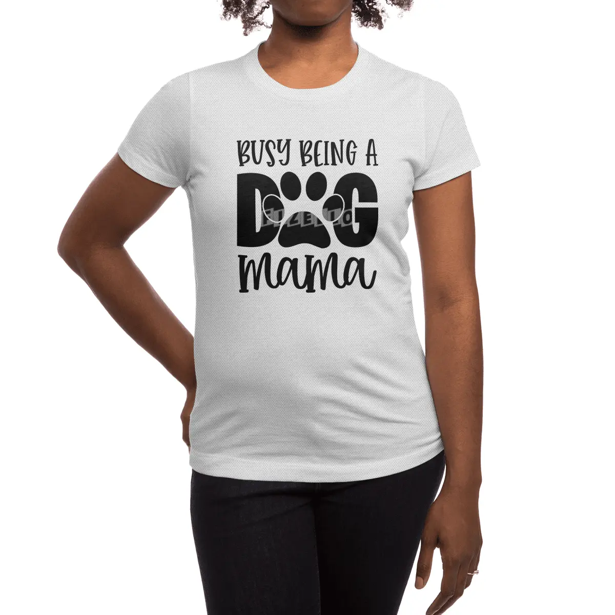 Busy Being a Dog Mama Spor T-Shirt