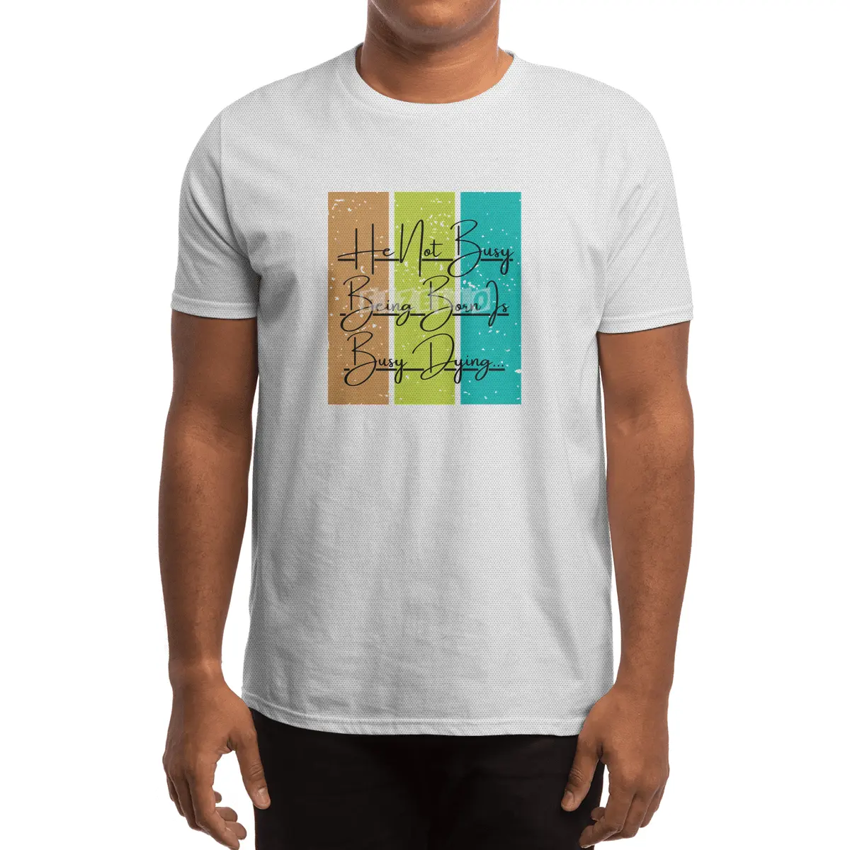 He Not Busy Being Born Is Busy Dying Spor T-Shirt