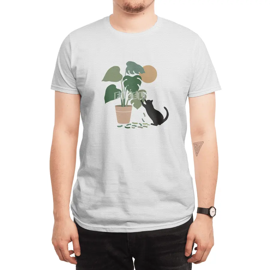 Cat and Plant 13: The Making of Monstera Spor T-Shirt