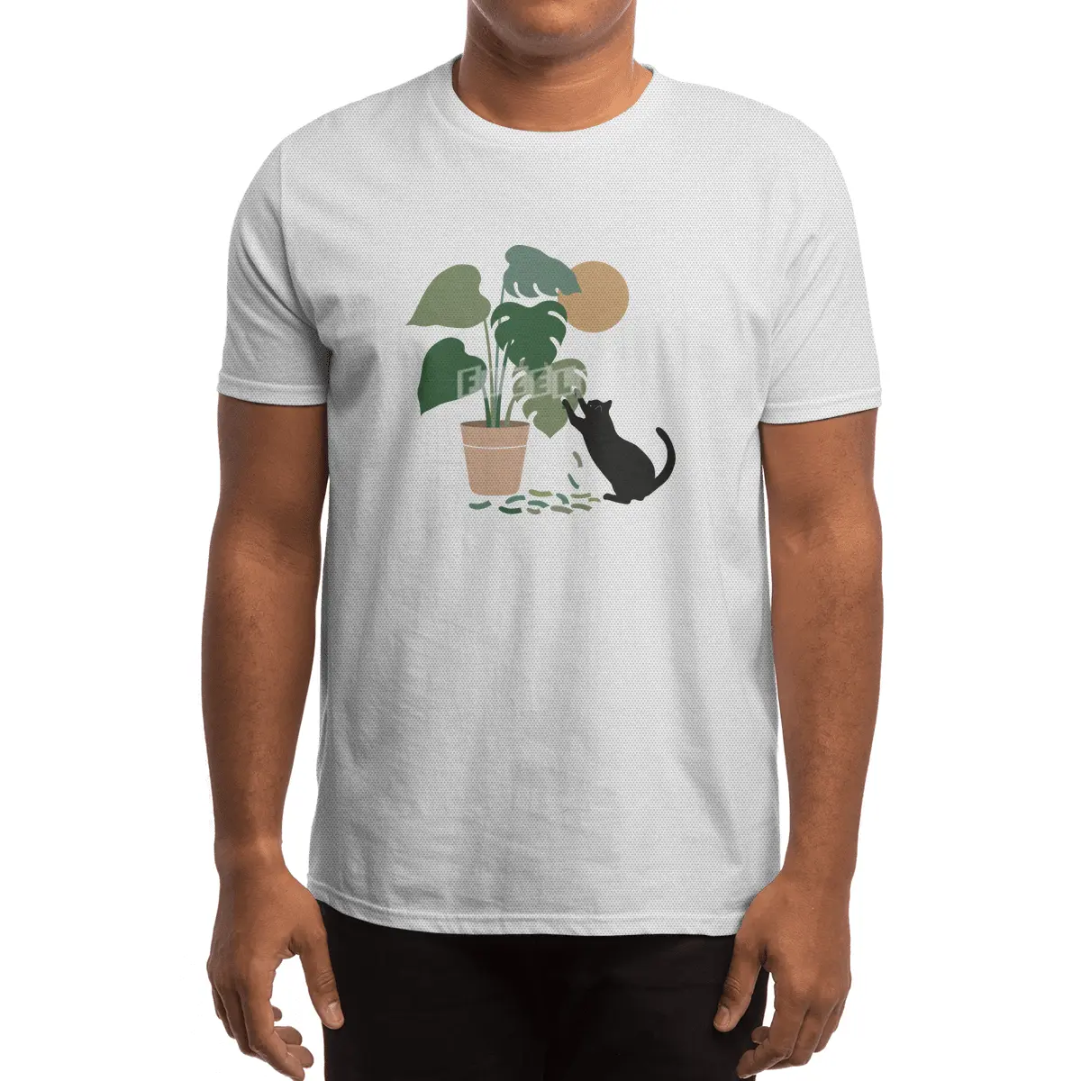 Cat and Plant 13: The Making of Monstera Spor T-Shirt