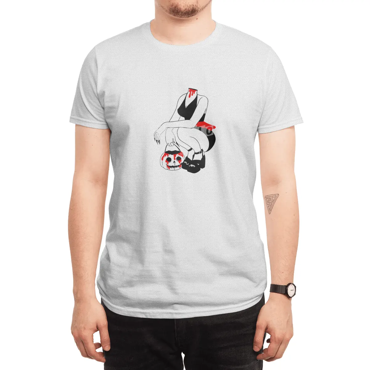 Headless Pumpkin Girl Spor T-Shirt