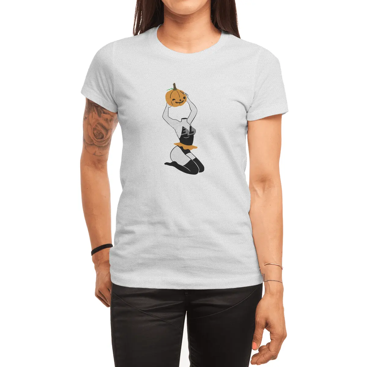 Pumpkin Head Ahh Spor T-Shirt