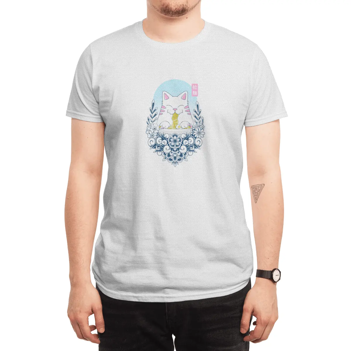Ramen Cat Spor T-Shirt