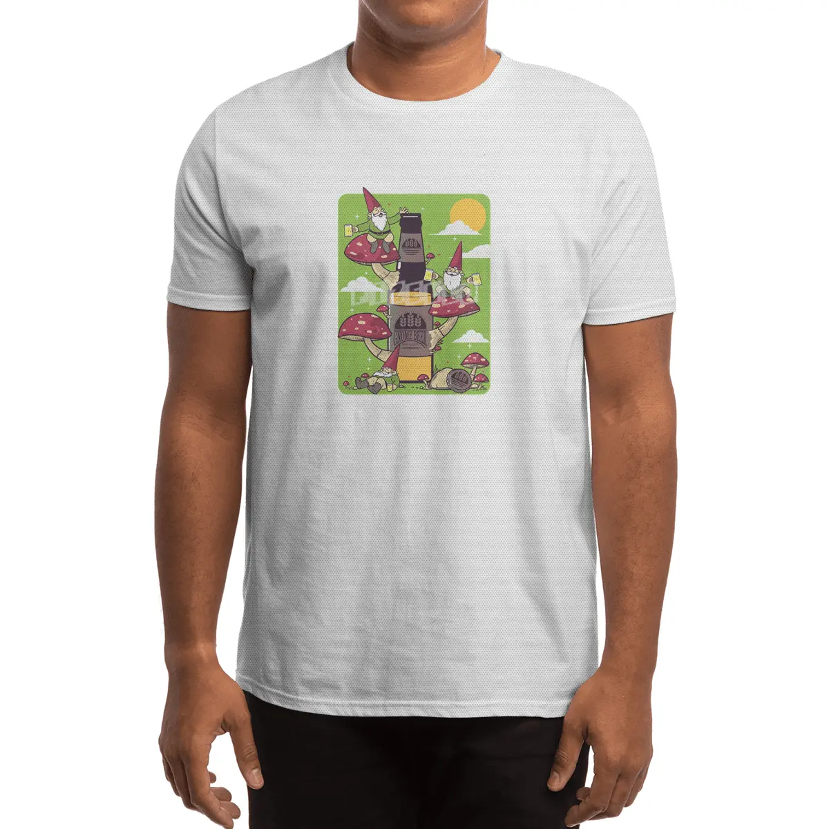 Gnome Beer Spor T-Shirt