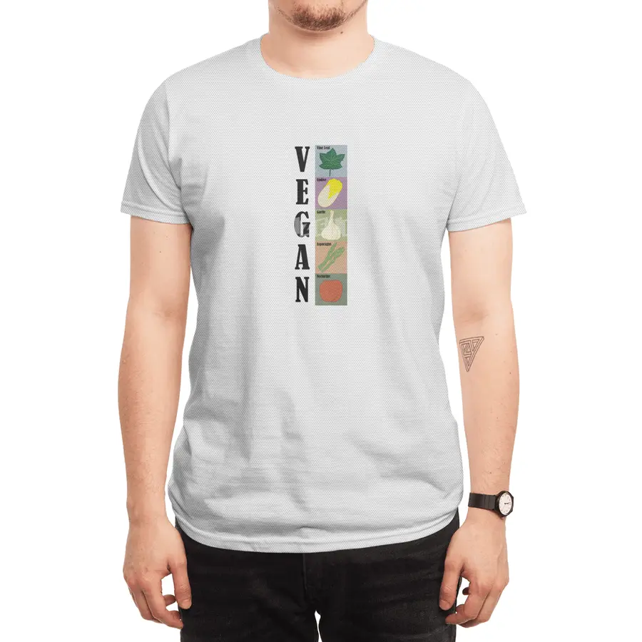 Vegan Alphabets Healthy Funny Vegetables Spor T-Shirt