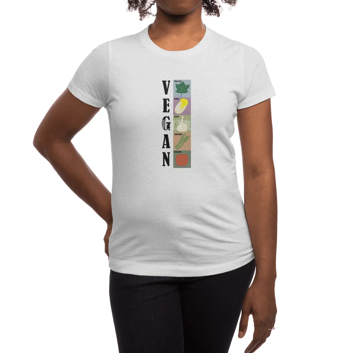 Vegan Alphabets Healthy Funny Vegetables Spor T-Shirt