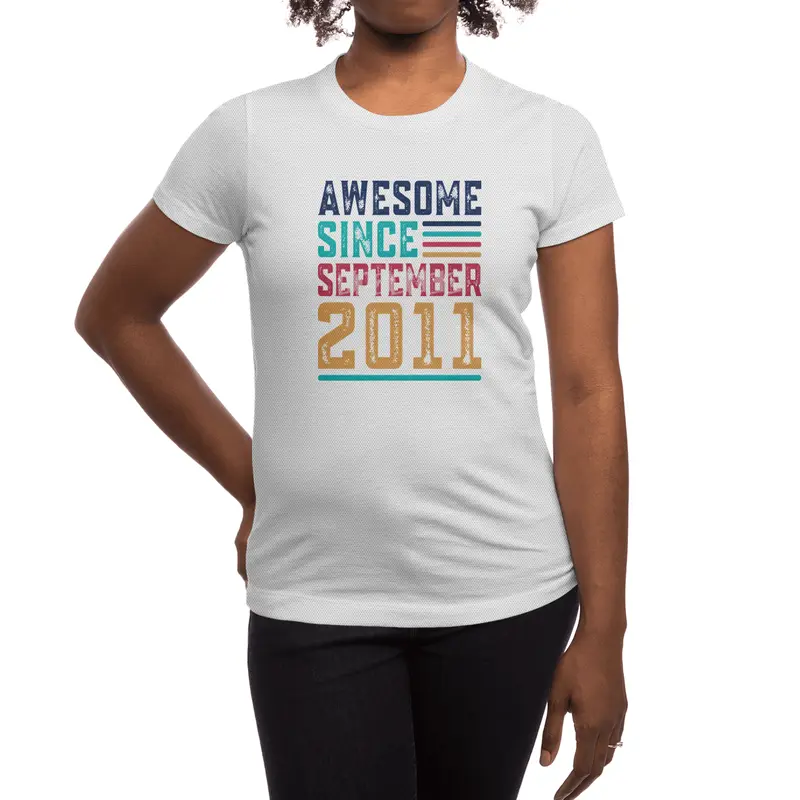 Awesome Since September 2011 Spor T-Shirt