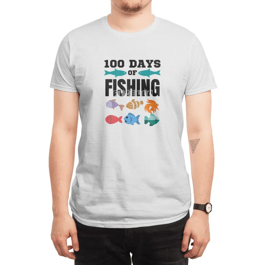100 Days Of Fishing Spor T-Shirt