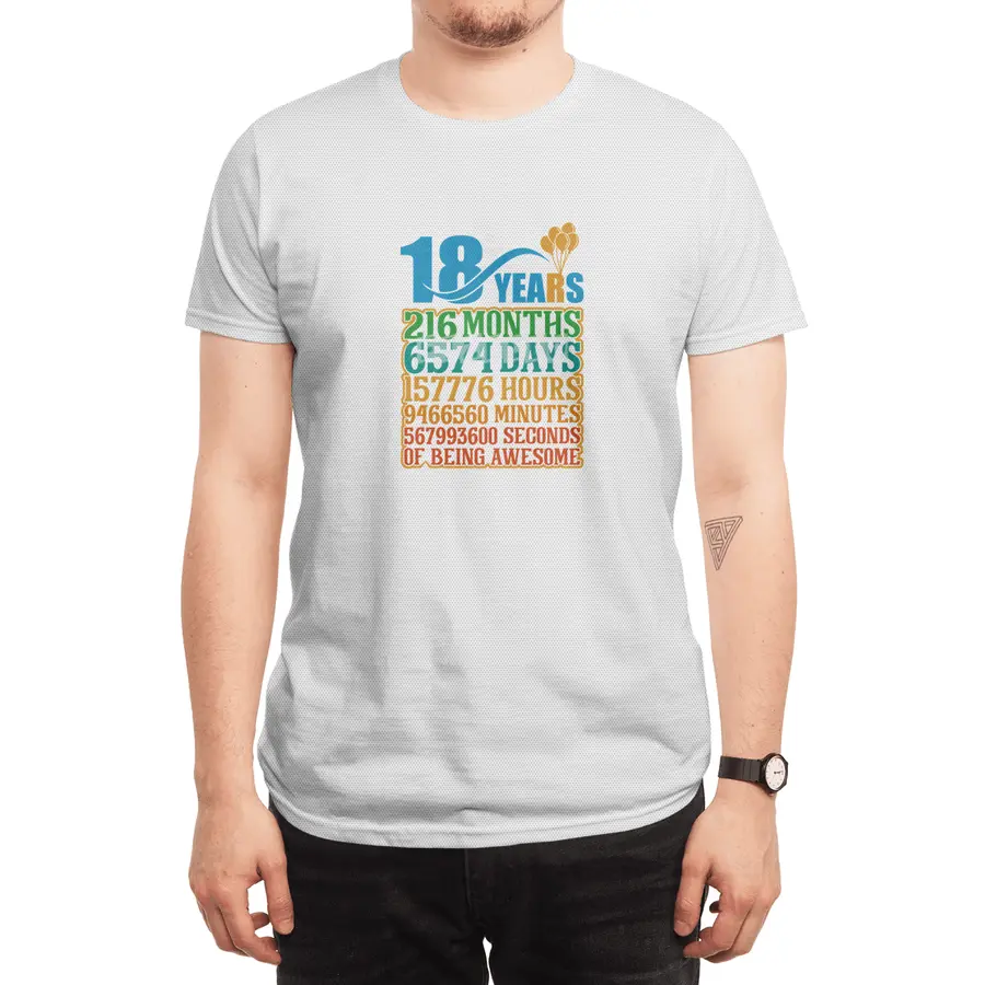 18 Years Of Being Awesome Spor T-Shirt