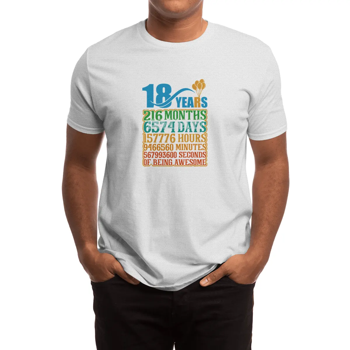 18 Years Of Being Awesome Spor T-Shirt