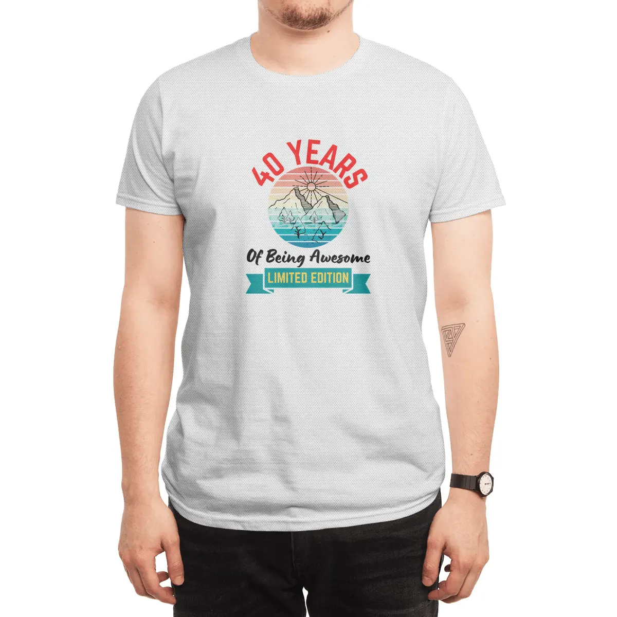 40 Years of Being Awesome. Limited Edition Spor T-Shirt