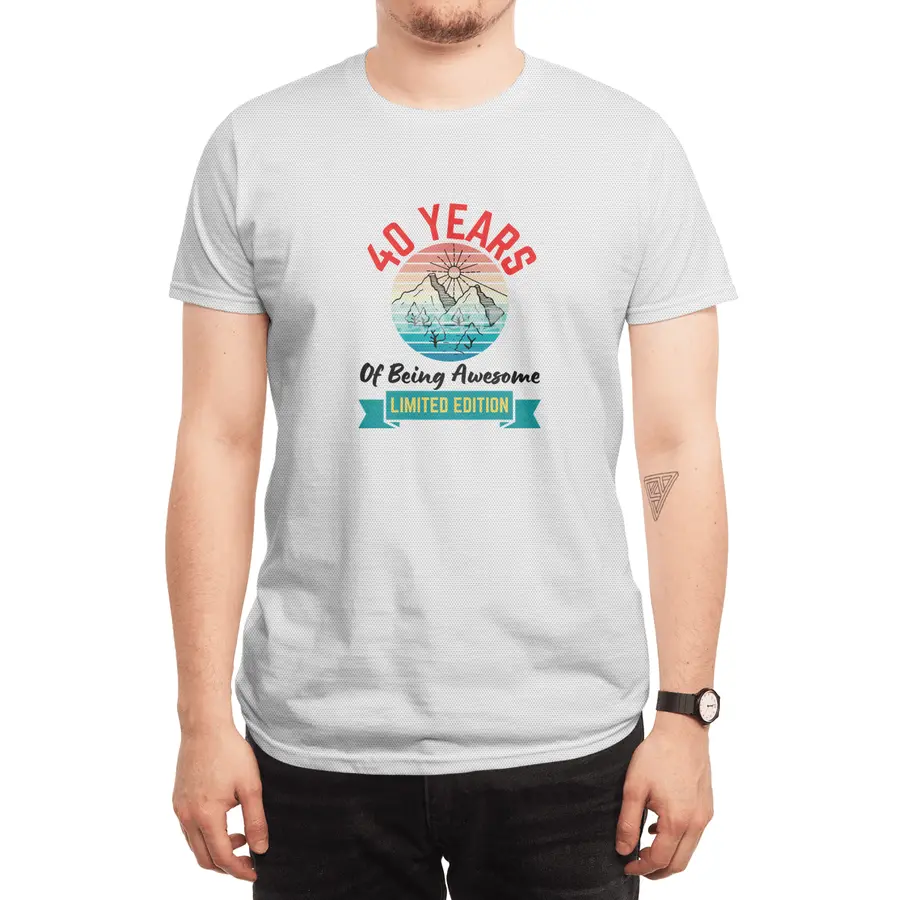 40 Years of Being Awesome. Limited Edition Spor T-Shirt