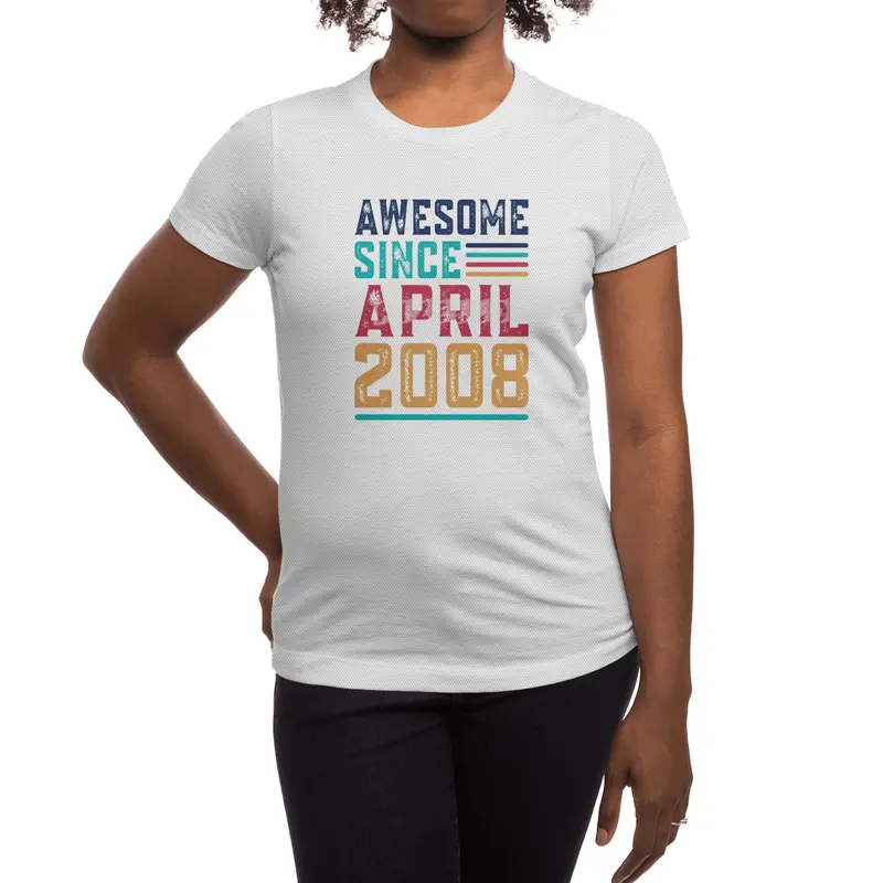 Awesome Since April 2008 Spor T-Shirt