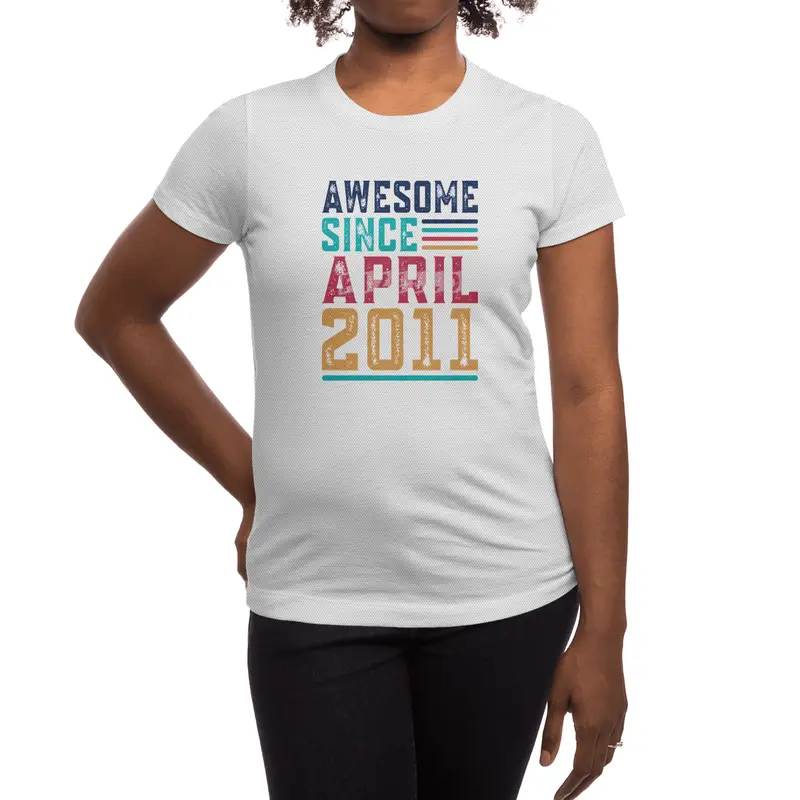 Awesome Since April 2011 Spor T-Shirt