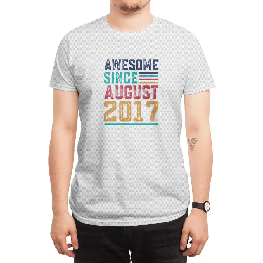 Awesome Since August 2017 Spor T-Shirt