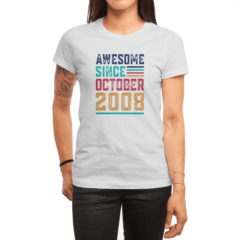Awesome Since October 2008 Spor T-Shirt