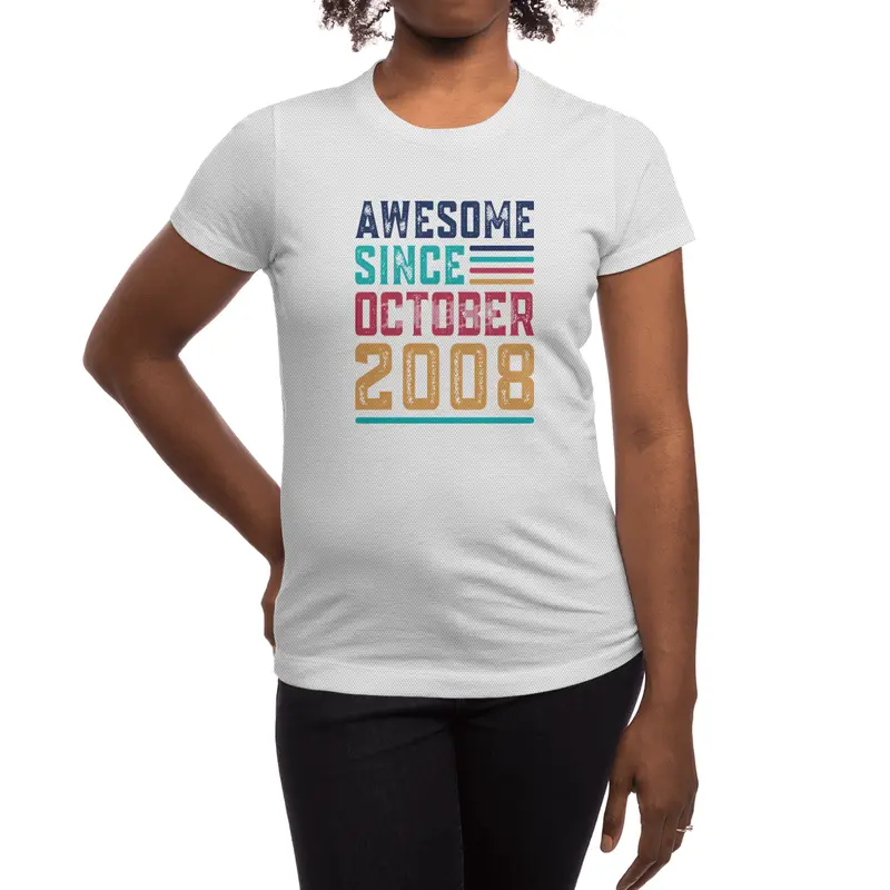 Awesome Since October 2008 Spor T-Shirt
