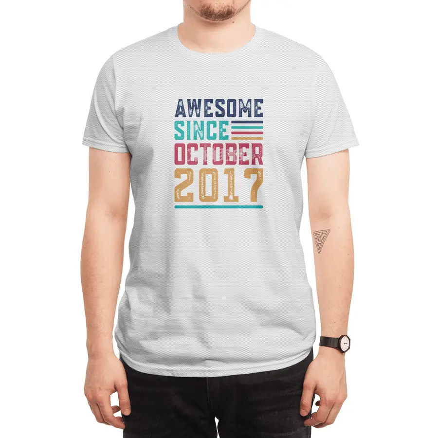 Awesome Since October 2017 Spor T-Shirt