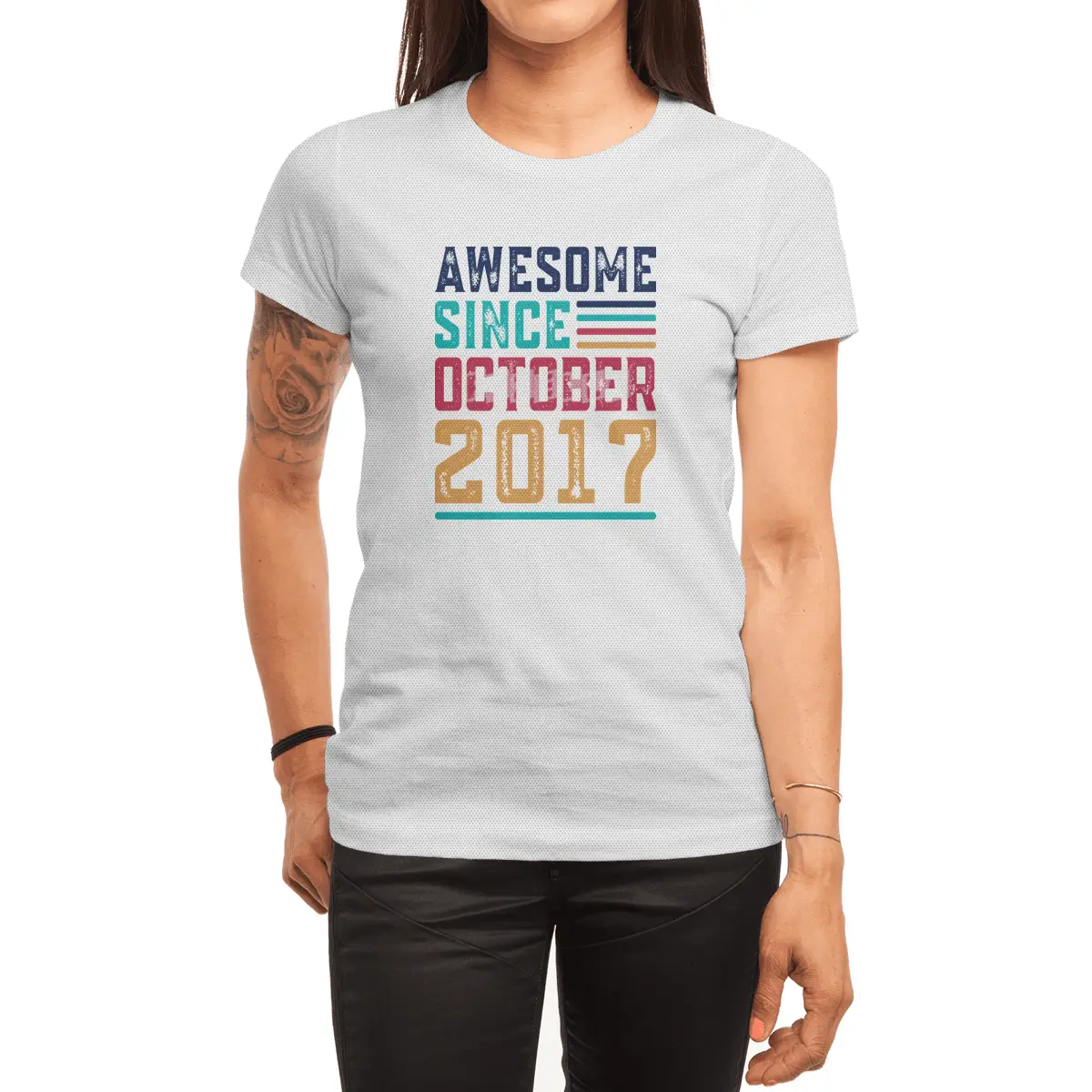 Awesome Since October 2017 Spor T-Shirt