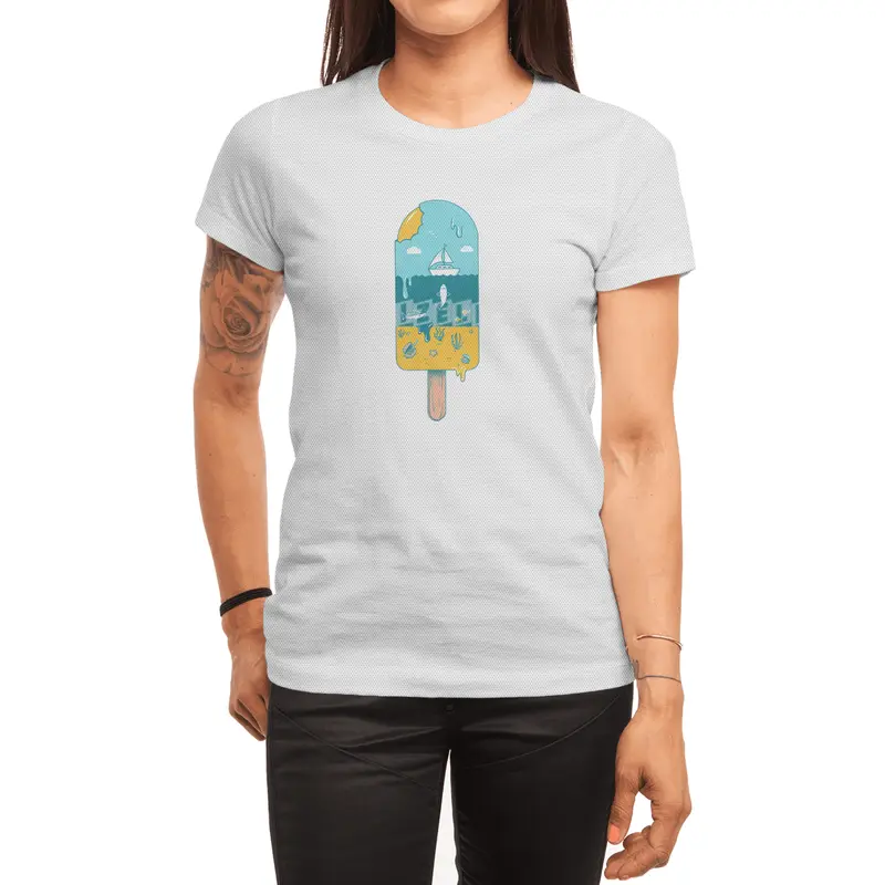 Beach Melted Landscape Spor T-Shirt
