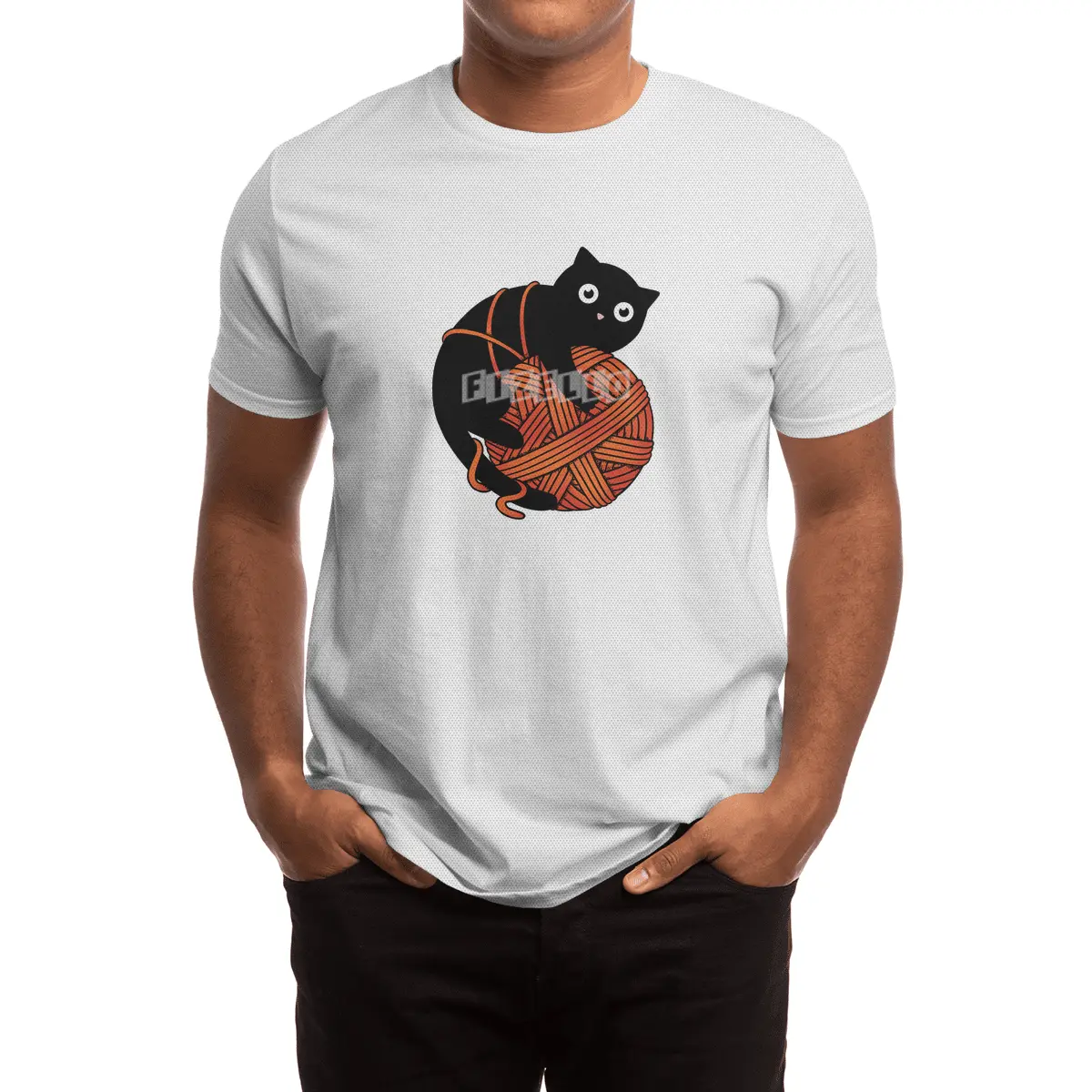 Cat and yarn ball Spor T-Shirt