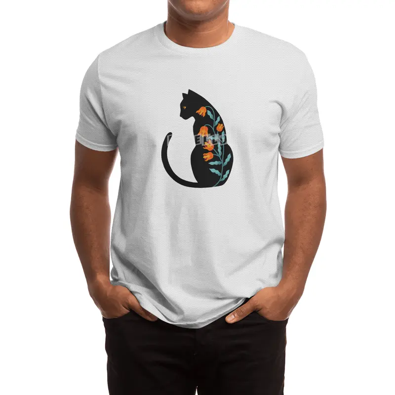 CAT FLORAL Spor T-Shirt