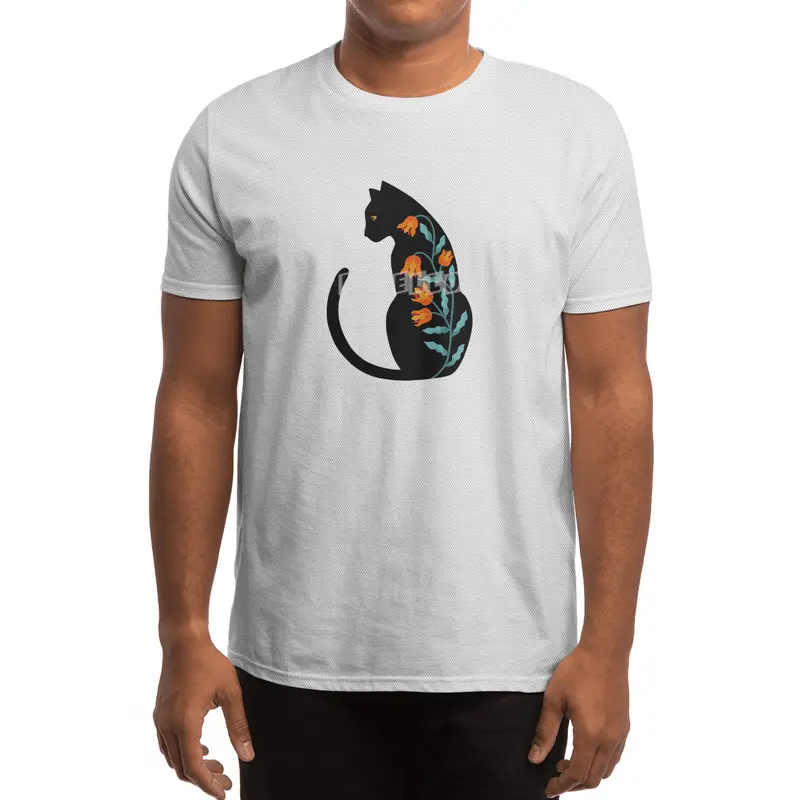 CAT FLORAL Spor T-Shirt