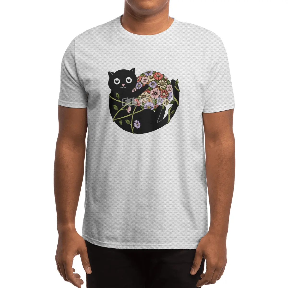Cat flowers ball Spor T-Shirt