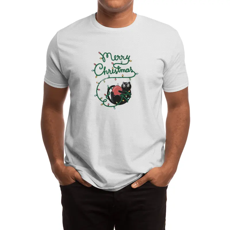 Cat merry christmas Spor T-Shirt