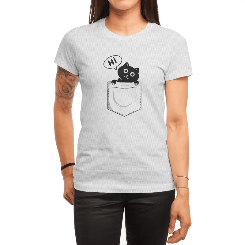 Cat pocket hi Spor T-Shirt