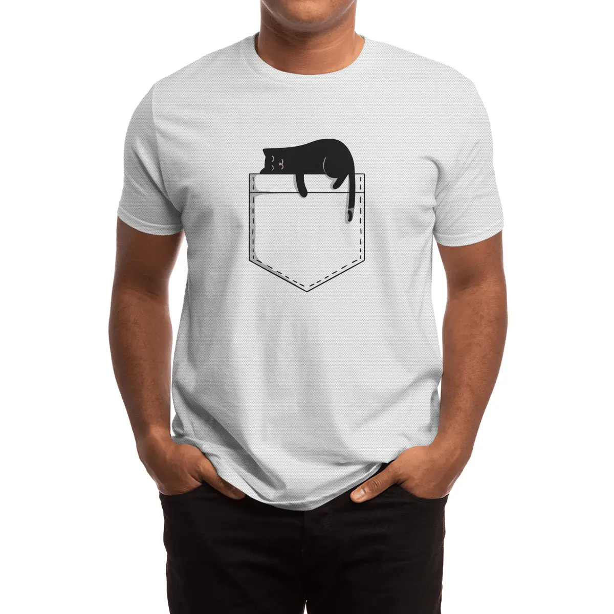 Cat sleeping pocket Spor T-Shirt