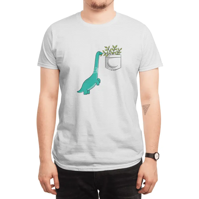 Dinosaur plants in pocket Spor T-Shirt
